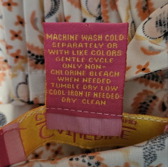 Catherine Malandrino Floral Tank Top - Cream and Brown - Picture 5 of 5